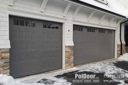 Amarr Carriage Steel Insulated Garage Door, Recessed Panels, Northbrook, IL